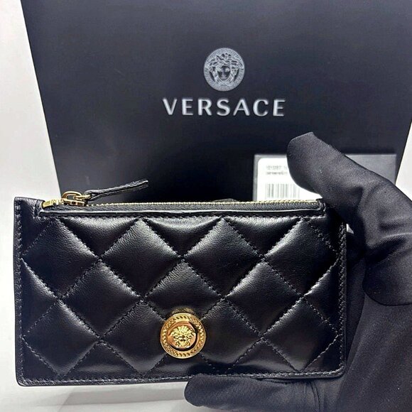 Brand New in Box: Lambskin VERSACE Credit Card Case/Wallet -GUARANTEED AUTHENTIC - Picture 2 of 5